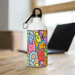 Surprised Monster Doodle Stainless Steel Water Bottle - BnG Wear