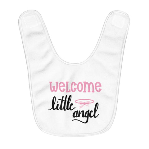 Fleece Baby Bib | Baby Shower | Welcome little angel - BnG Wear