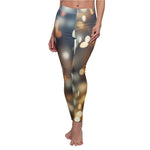 Women's Cut & Sew Casual Leggings | Jeggings | City Light Abstract - BnG Wear