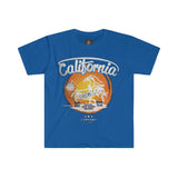 California Men's Fitted Short Sleeve Round Neck Tee - BnG Wear