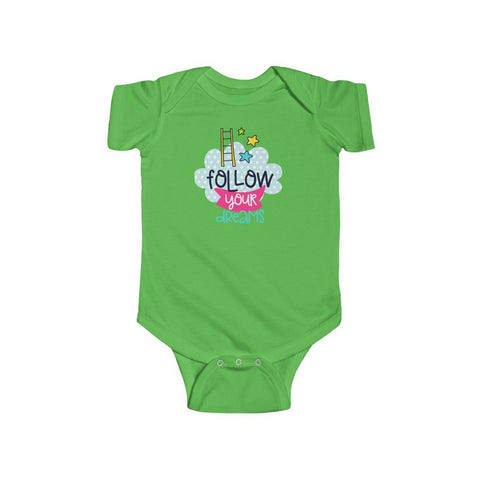 Infant Fine Jersey Bodysuit | Follow Your Dreams - BnG Wear