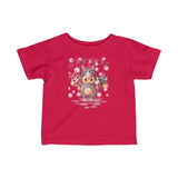 Infant Fine Jersey Printed Tee | I love animals - BnG Wear