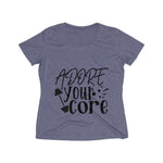 Adore Your Core Women's Heather Wicking Tee - BnG Wear