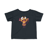 Infant Fine Jersey Printed Tee | cute scary bee monster - BnG Wear