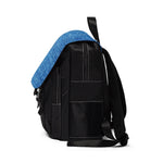 Stylish Denim Print Casual Shoulder Backpack