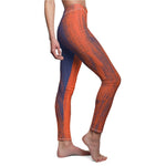 Women's Cut & Sew Casual Leggings | Jeggings | Wooden Abstract - BnG Wear