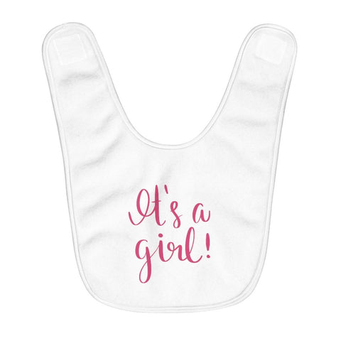 Fleece Baby Bib | Baby Shower | It's a girl! - BnG Wear