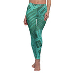 Women's Cut & Sew Casual Leggings | Building Abstract - BnG Wear