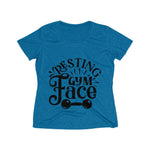 Resting Gym Face Women's Heather Wicking Tee - BnG Wear