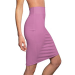 Rose Pink Women's Pencil Skirt - BnG Wear