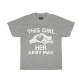 This girl loves her army man Women Designous Printed Tshirt round neck