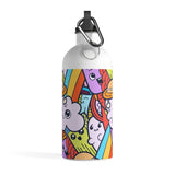 Mix up Alien Cloud Monster Doodle Stainless Steel Water Bottle - BnG Wear