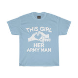 This girl loves her army man Women Designous Printed Tshirt round neck