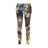 Women's Cut & Sew Casual Leggings | Jeggings | City Light Abstract - BnG Wear