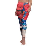 Women's Cut & Sew Casual Leggings | Jeggings | Artist Abstract - BnG Wear