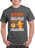 Stop Starring at my Pumpkin Halloween Ghost Classic Unisex T-SHIRT