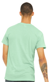 Light green Plain T-shirt roundneck back