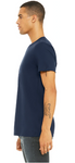 Navy blue plain t-shirt side