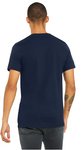 Navy blue plain t-shirt back