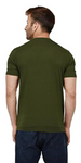 BNGwear Men's Short-Sleeve Crewneck olive Green Cotton T-Shirt