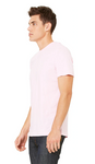 BNGwear Men's Short-Sleeve Crewneck  Soft Pink Cotton T-Shirt