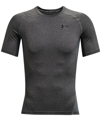Under Armour HeatGear® short sleeve compression shirt-Carbon Heather